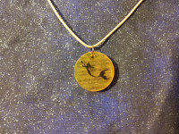 amber resin pendant